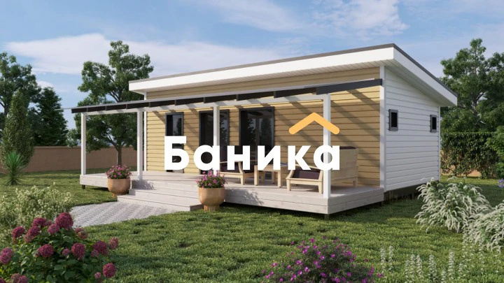 Европейская баня с террасой &laquo;КБ-8&raquo; фото №0