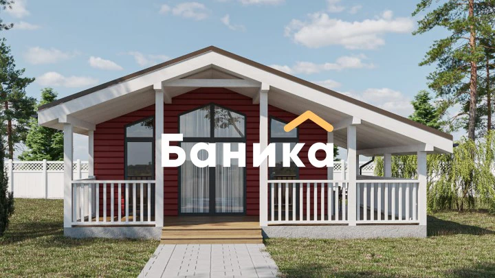 Баня с террасой и панорамными окнами &laquo;КБ-20&raquo; фото №2