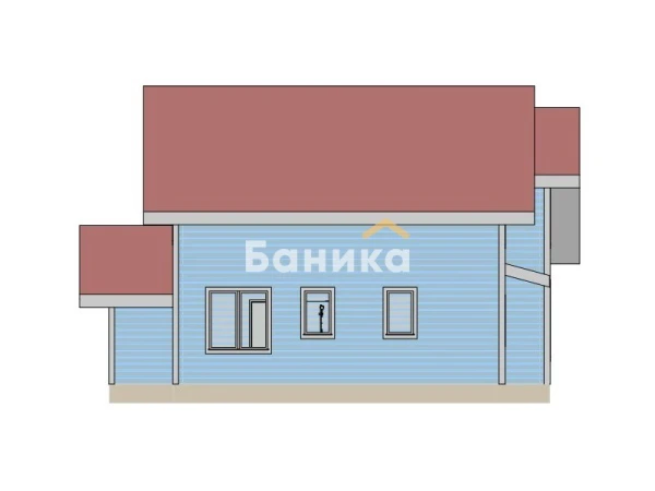 Фасад полутораэтажный дом &laquo;Приозерск&raquo; фото №3