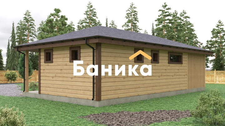 Каркасная баня КБ-6 фото #1 Каркасная баня КБ-6 фото #1