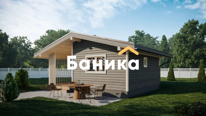 Баня с верандой &laquo;КБ-32&raquo; фото №1