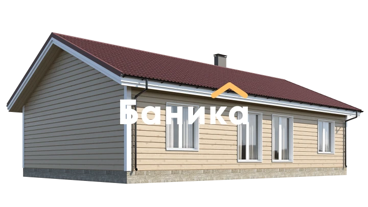 Каркасный одноэтажный дом Тосно фото #2