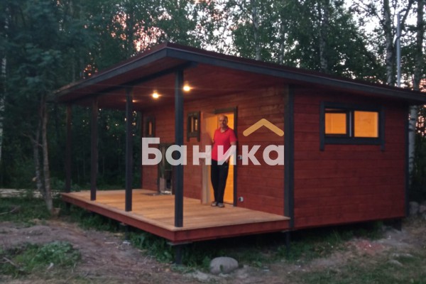 Баня с террасой
